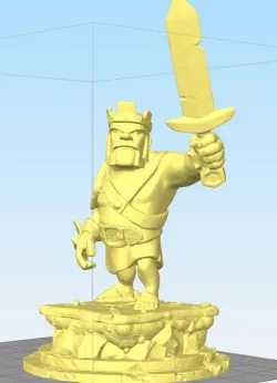 Barbarian King Statue - coc - clash of clans