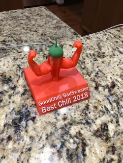 Chili contest trophy blank