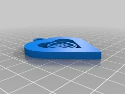 CIONDOLO CUORE FIAT - HEART FIAT KEYCHAIN