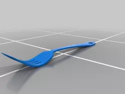 Customized Fork Keychain