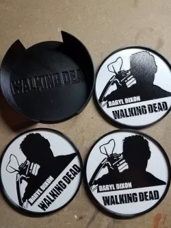Daryl Dixon Walking Dead Coaster and Holder 