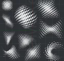 Dot Textures 2D Wall Art