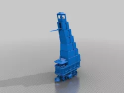 Enn'llien SteamTank (EGA Siege tower) miniature for RPG