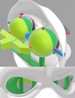 Eyeball with insert for puppet