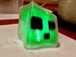 Glowing Minecraft Slime