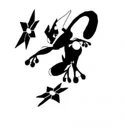 Greninja stencil