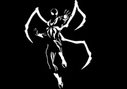Iron spider stencil