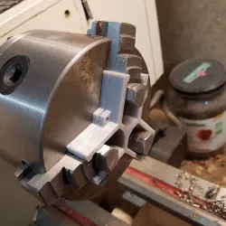 Lathe chuck depth stop