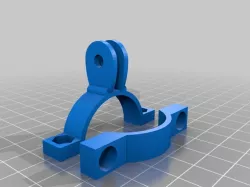 Lightweight flashlight holder for GoPro mount