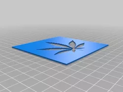 marijuana leaf stencil