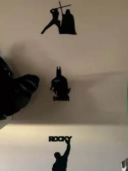 Movie characters silhouette