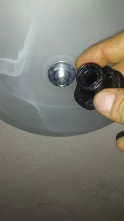 Nut Driver for Dome Style Ceiling Light Fixtures with a Center Nipple 