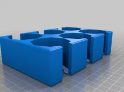 Octagon Tile Storage Game Box Insert 3x2