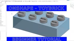 OnShape Beginner Tutorial - Brick with Text