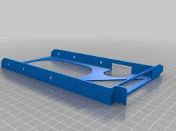 PCIe slot 3.5" HDD Bracket with PCIe x1 riser cutout