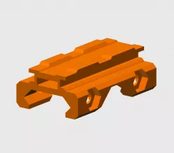 Picatinny to Nerf Tactical Rail (Straight)