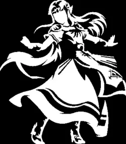Princess Zelda stencil