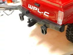 Rear bumper for WPL C24 with tow bar and shackles