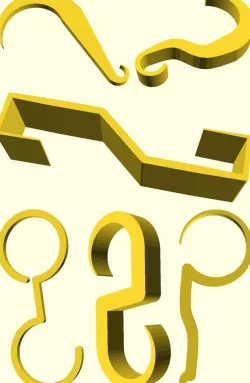 S Hook Customizable 