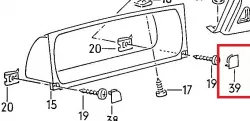 VW Corrado speedo corner cover cap ( 535 858 508 )