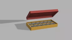 Watercolor halfpan case
