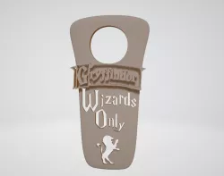 "Wizards Only" Gryffindor (New Version) - Harry Potter "do not disturb"