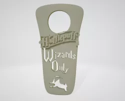 "Wizards Only" Hufflepuff (New Version) - Harry Potter "do not disturb"