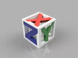 XYZ 40mm calibration cube for printer test