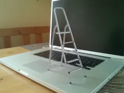 3D-printable scale model of a ladder
