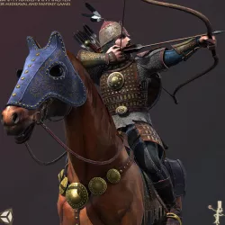 Adam Horseman Archer Low-poly  3D model