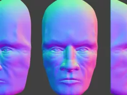 An old mans' face