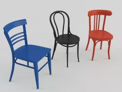 Bar Cafeteria Chairs 3D model