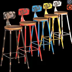 Bar Stool CRAFT 3D model