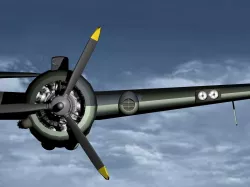 Beaufighter and Hercules engine 3D model