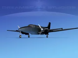 Beechcraft B99 Black Beech 3D model