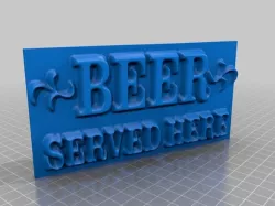 Beer Served Here  Sign