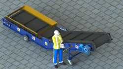 Belt conveyor 25 deg