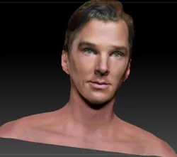 Benedict Cumberbatch textured 3d model Sherlock Dr Strange 3D model