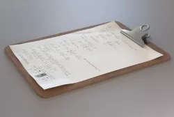 Cardboard clipboard 3D model