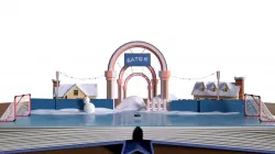 Cartoon ice rink 3D model