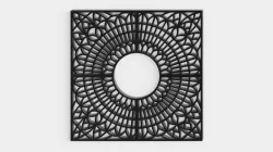 Cast iron tree guard grate
