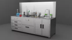 CHEMISTRY AND LAB SET 3D model