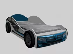children bed Low-poly  3D model