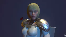 CLare from claymore anime game rez Low-poly  3D model