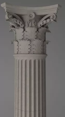 Column - Corinthian Order 3D model