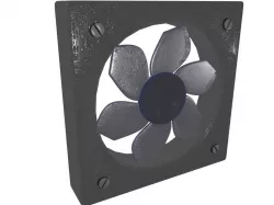 computer fan 3D model 3D model