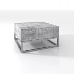 Concrete and Chrome Coffee Table 3D model