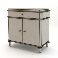 Currey and Company - Antiqued Mirror Sideboard 3D model