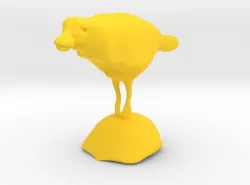 duck swimming on stand