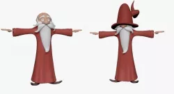 Dwarf Low-poly  3D model